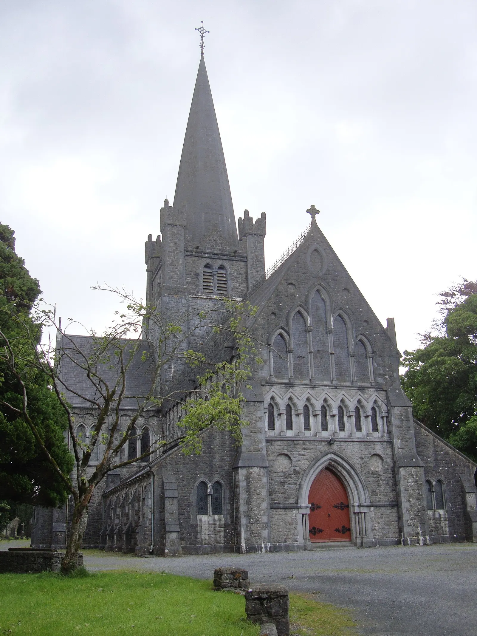 The tower and spire of St Mary's